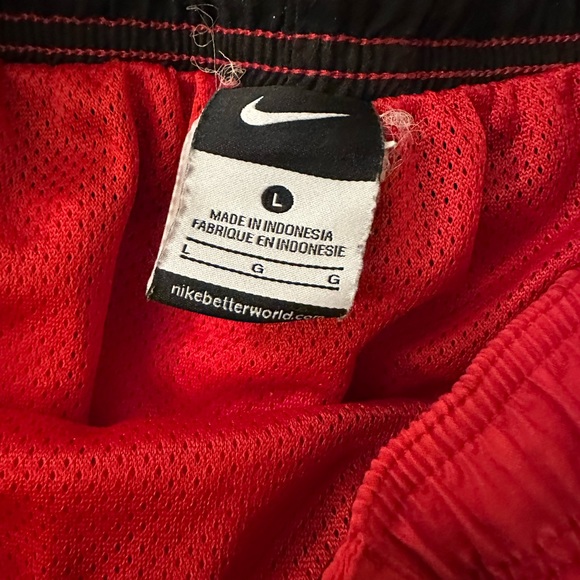 NIKE MEN'S RED BLUE BLACK SWIM SUIT SWIMWEAR- LARGE - Picture 5 of 6